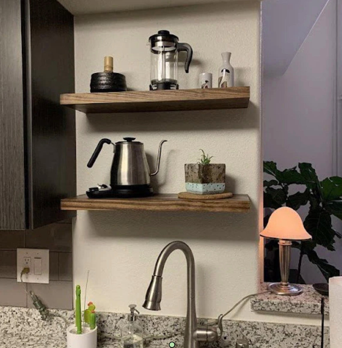 Using Floating Bar Shelves With Your Home Bar Space