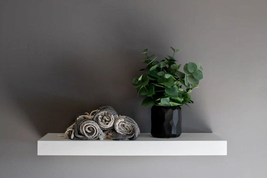 apartment friendly floating shelves