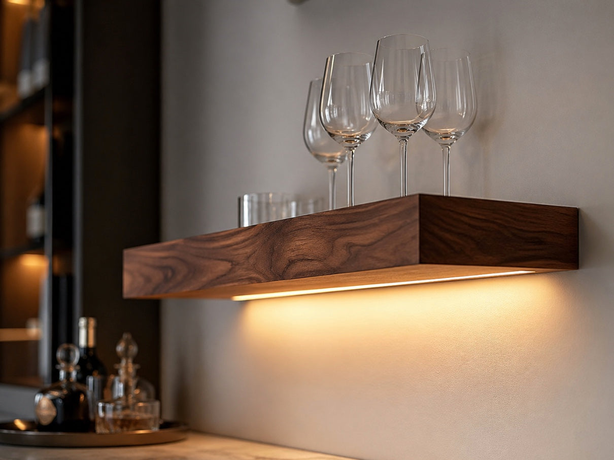Shelf Customization | LED, Edge Profiles, Custom Radius