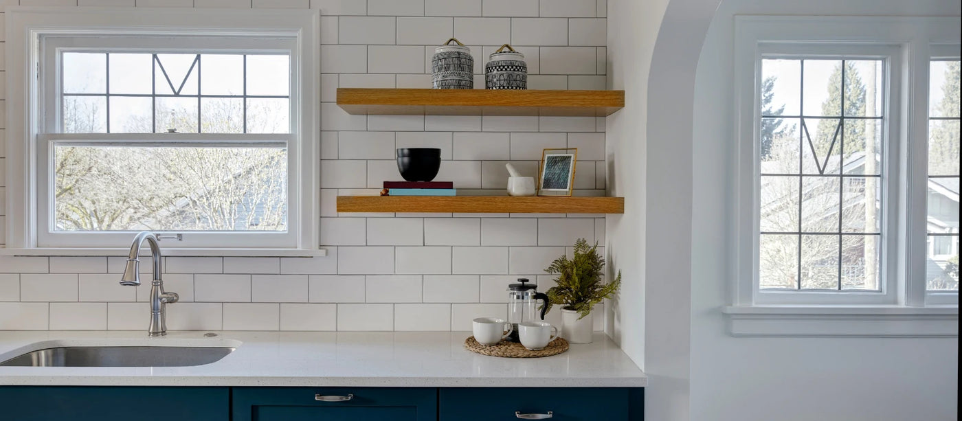 Kitchen Floating Shelves