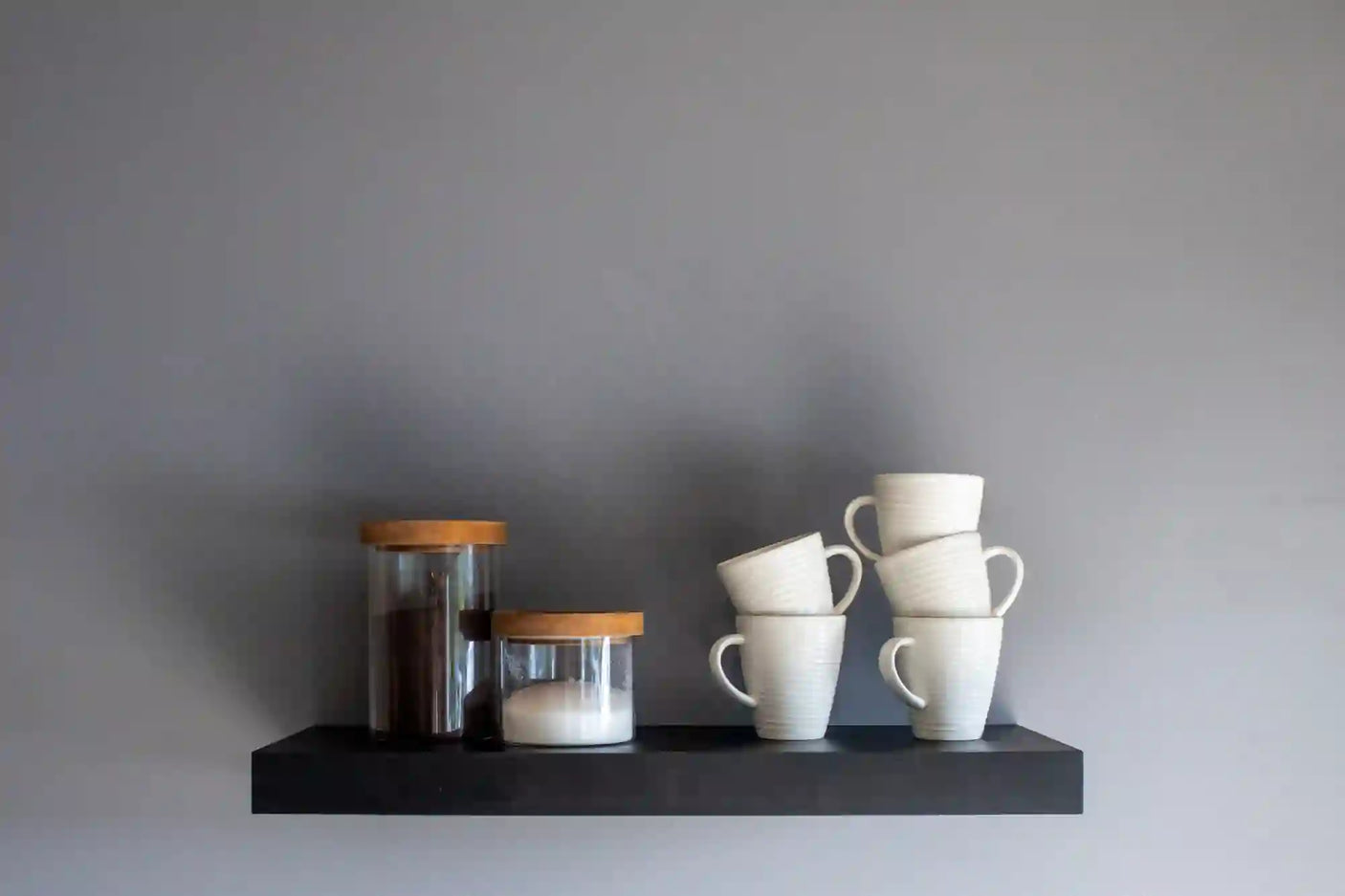 Black Custom Floating Shelves