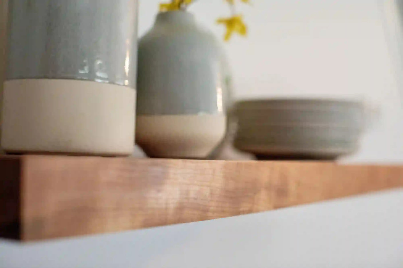 Cherry Custom Floating Shelves