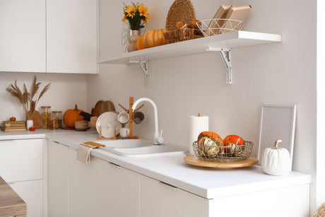 Embrace Fall Vibes: Decorating Your Home with Floating Shelves for Autumn