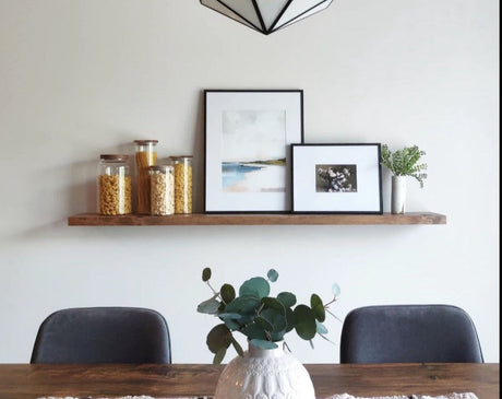 Long floating shelf