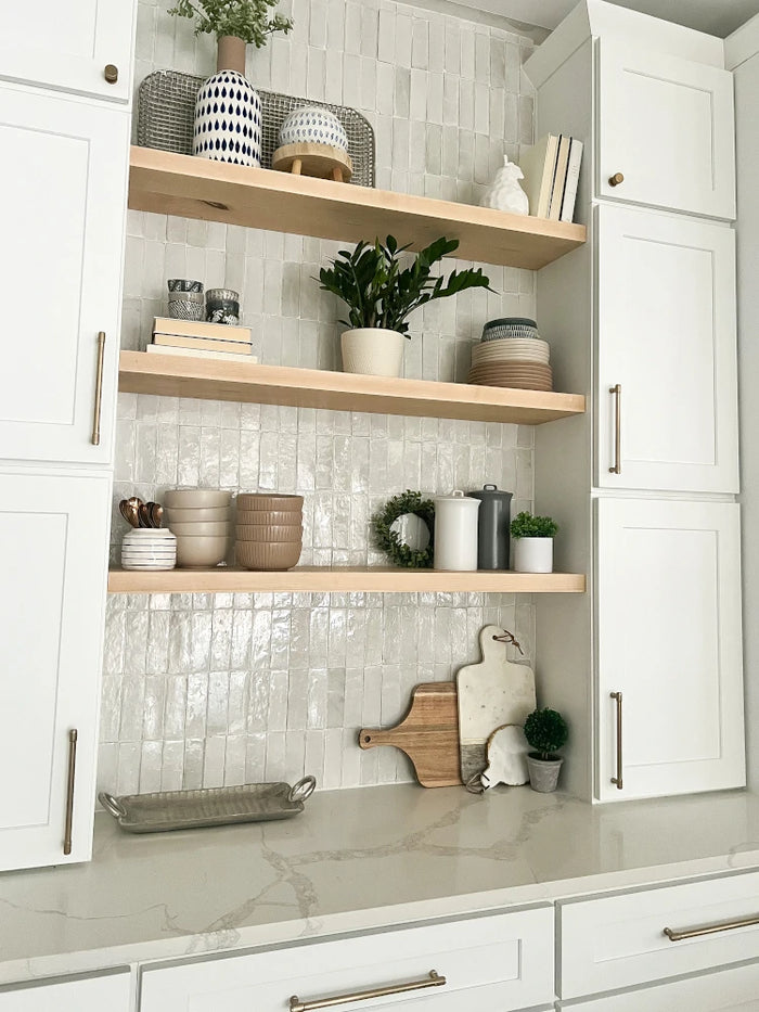 maple Floating shelves