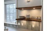 live edge shelves