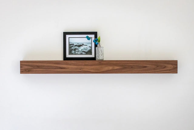 walnut box mantel