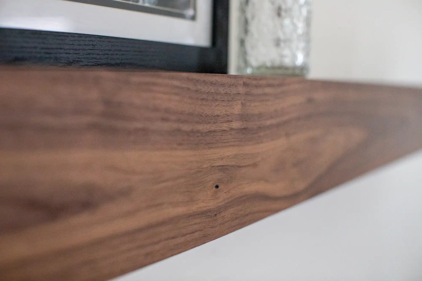 walnut box mantel