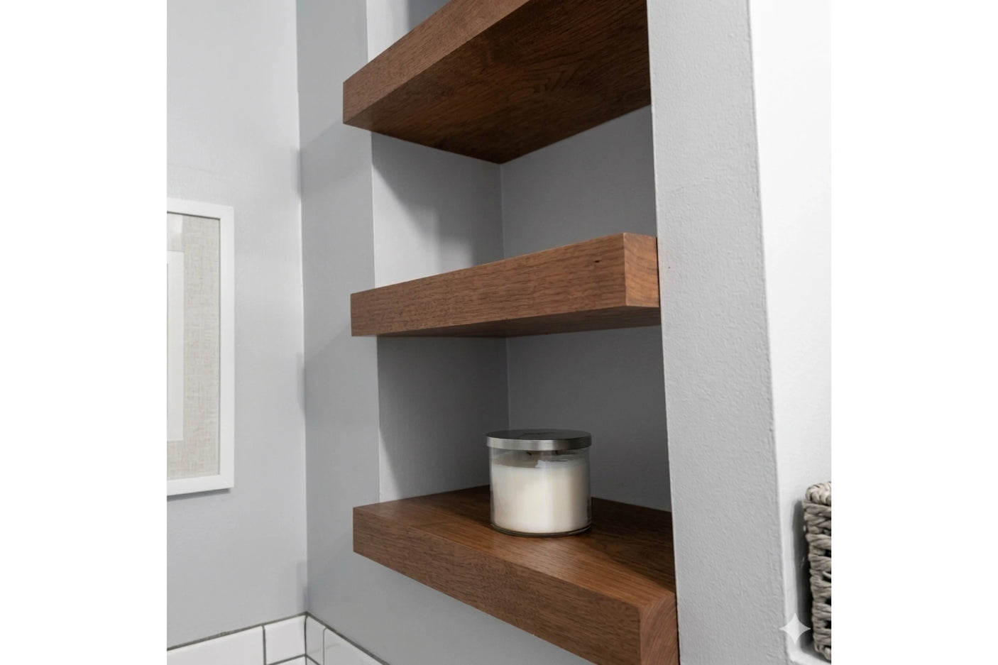 Cherry Floating Shelves