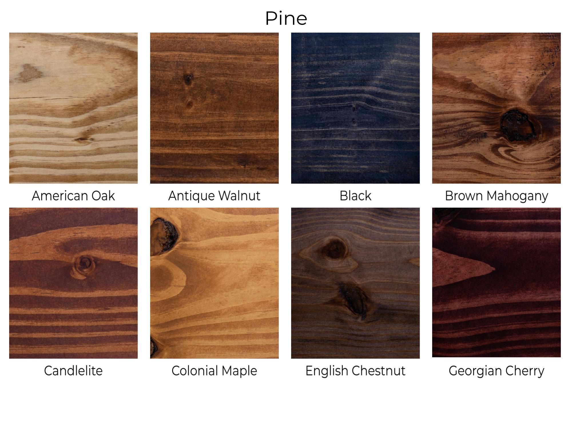 Order Solid Wood Floating Shelf Stain Samples